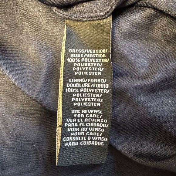 DB STUDIO Cocktail Dress Women’s Small 4/6 Navy Blue Sweetheart Sheer Illusion - Picture 12 of 15